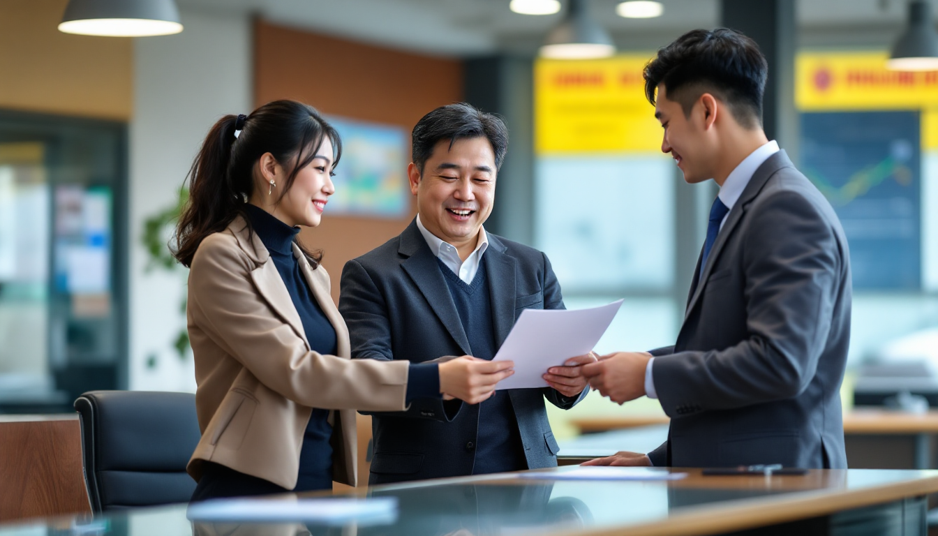 내연기관차 폐차 또는 중고차 판매 증빙 서류를 지방자치단체에 제출하는 한국 차주 모습