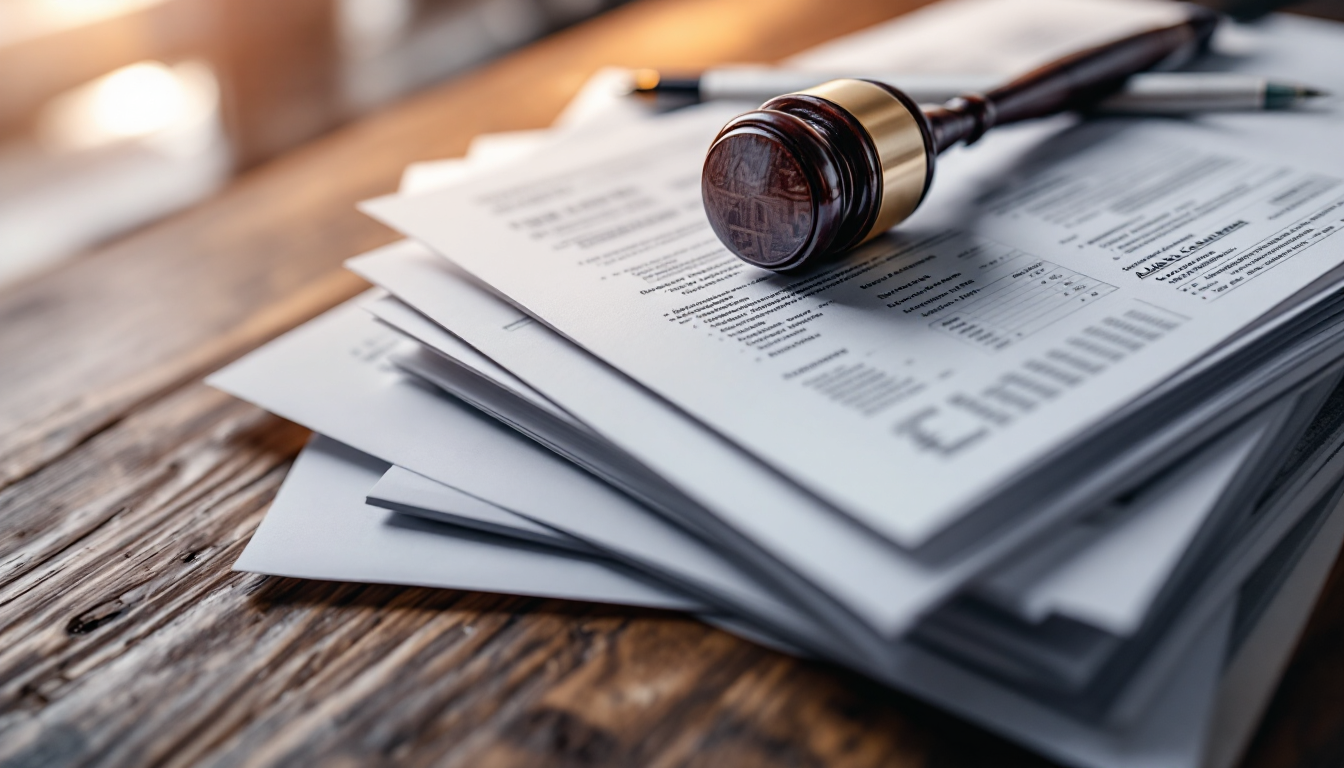 2026년 부동산 규제 강화로 복잡해진 서류와 계산기 이미지